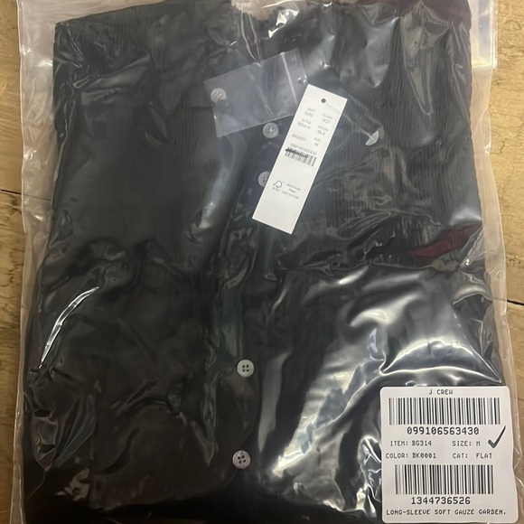 J Crew Long-sleeve soft gauze garden top BG314 - Picture 4 of 4